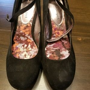 Madden Girl suede buckle wedges